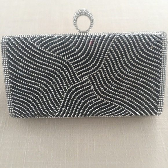 Handbags - New Rhinestone evening bag black and silver stones